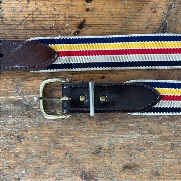 Vintage Elastic Striped Belt - Picture 3 of 6